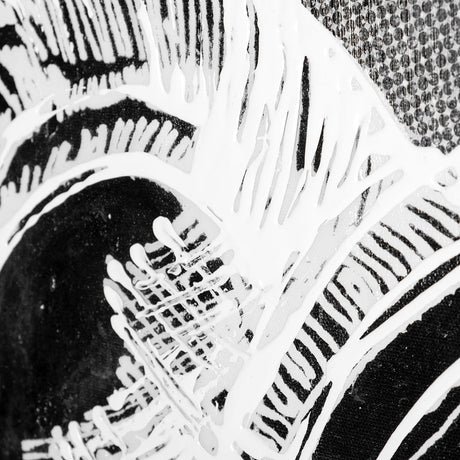 Retro Tone I by Alarm a Hand Embellished Textured Canvas by Mercana at Eve Furniture