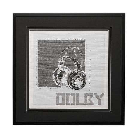 Retro Tone I by Alarm a Hand Embellished Textured Framed Art Print Matted under Glass by Mercana at Eve Furniture