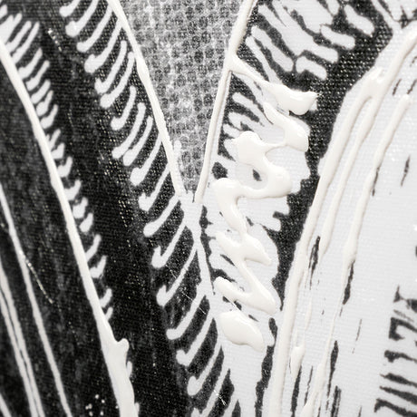 Retro Tone II by Alarm a Hand Embellished Textured Canvas by Mercana at Eve Furniture