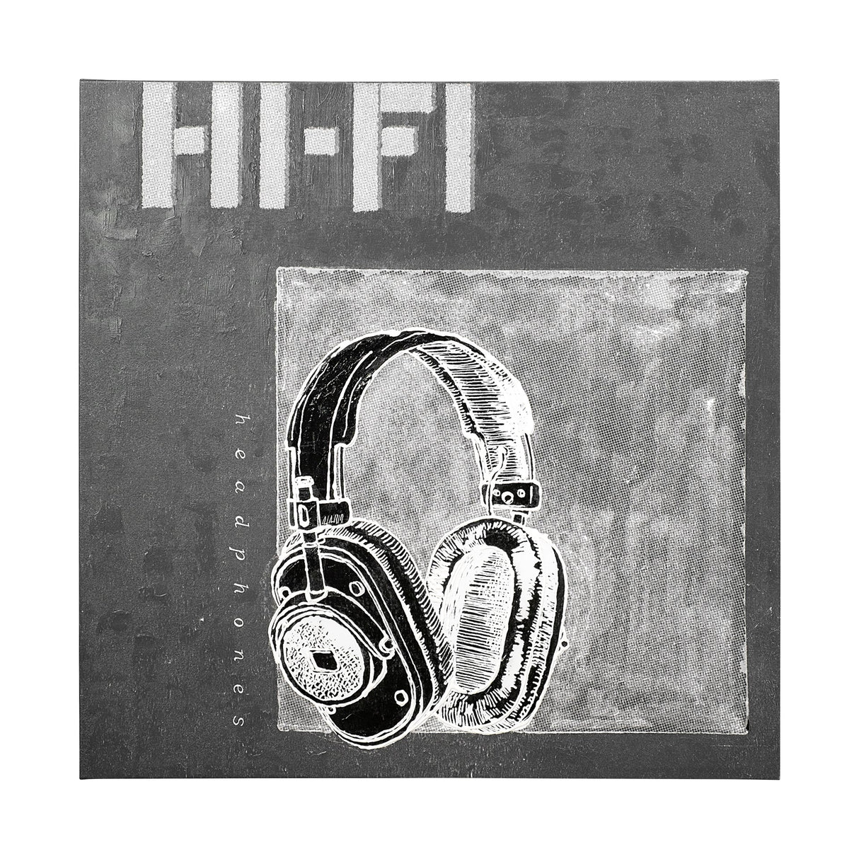 Retro Tone II by Alarm a Hand Embellished Textured Canvas by Mercana at Eve Furniture