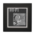 Retro Tone II by Alarm a Hand Embellished Textured Framed Art Print Matted under Glass by Mercana at Eve Furniture