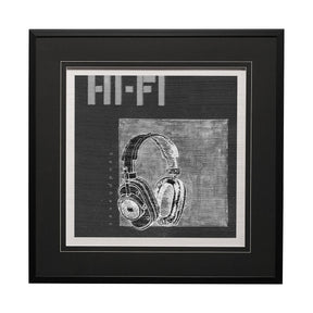 Retro Tone II by Alarm a Hand Embellished Textured Framed Art Print Matted under Glass by Mercana at Eve Furniture
