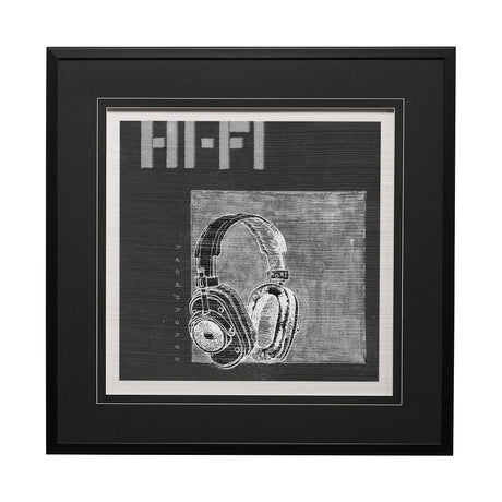 Retro Tone II by Alarm a Hand Embellished Textured Framed Art Print Matted under Glass by Mercana at Eve Furniture