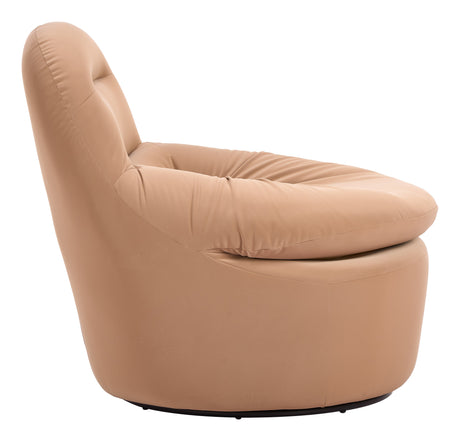 Reva Tan Swivel Chair by Zuomod at Eve Furniture
