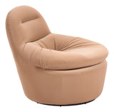 Reva Tan Swivel Chair by Zuomod at Eve Furniture
