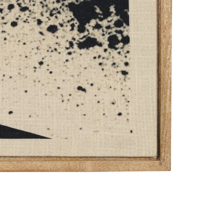 Revelin Large Fabric Collage Framed Linen Framed Wall Art by Mercana at Eve Furniture