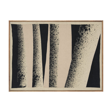 Revelin Large Fabric Collage Framed Linen Framed Wall Art by Mercana at Eve Furniture