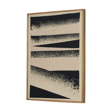 Revelin Small Fabric Collage Framed Linen Wall Art by Mercana at Eve Furniture