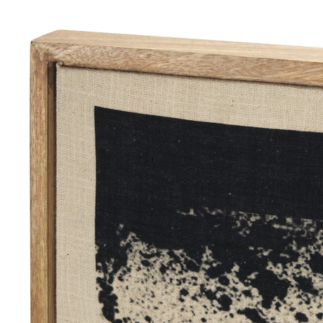 Revelin Small Fabric Collage Framed Linen Wall Art by Mercana at Eve Furniture