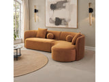 Revello Caramel Brown Sectional by Furniture of America at Eve Furniture