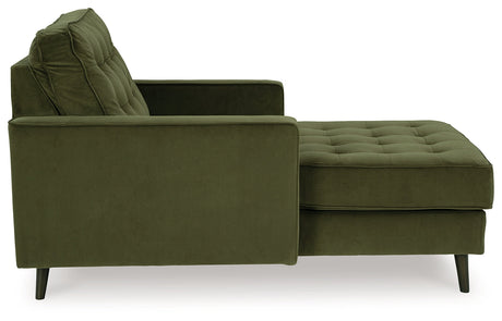 Reveon Lakes Olive Chaise by Ashley at Eve Furniture