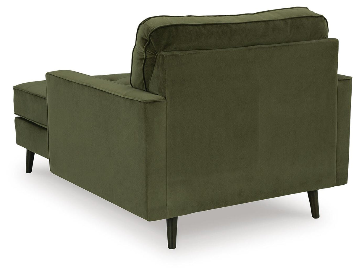 Reveon Lakes Olive Chaise by ASHLEY FURNITURE at Eve Furniture