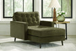 Reveon Lakes Olive Chaise by ASHLEY FURNITURE at Eve Furniture