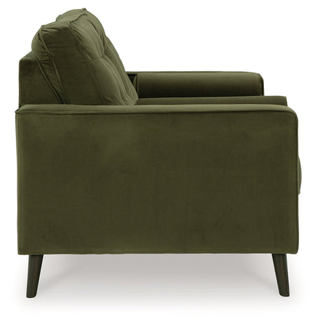 Reveon Lakes Olive Loveseat by Ashley at Eve Furniture