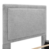 Reverie Pewter King Bed with Drawer by Crown Mark at Eve Furniture