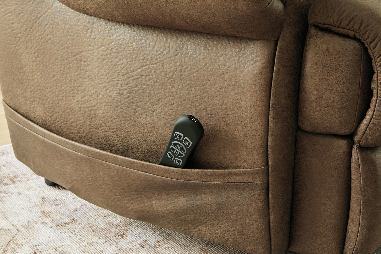 Revived and Restored Earth Power Lift Recliner by Ashley at Eve Furniture