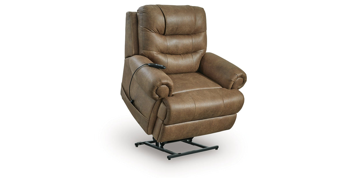 Revived and Restored Earth Power Lift Recliner by Ashley at Eve Furniture