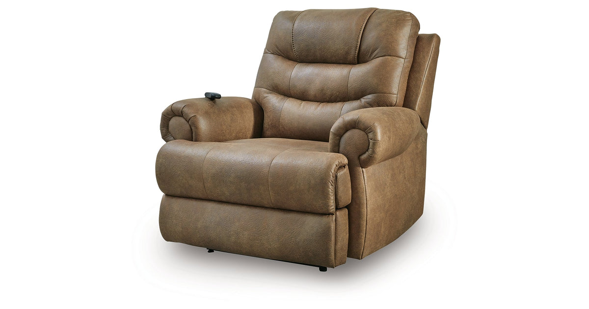 Revived and Restored Earth Power Lift Recliner by Ashley at Eve Furniture