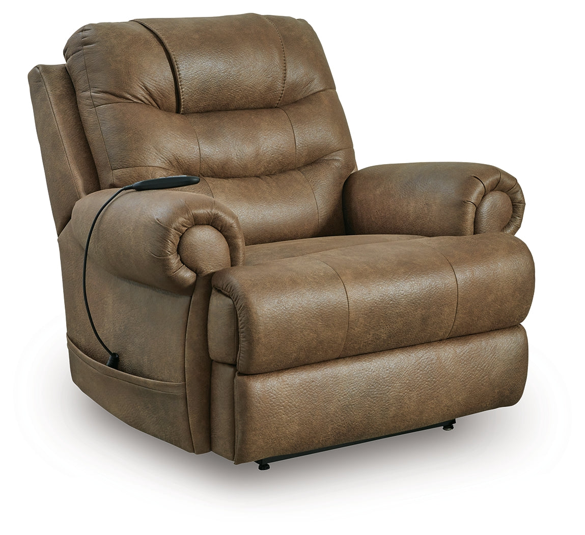 Revived and Restored Earth Power Lift Recliner by Ashley at Eve Furniture