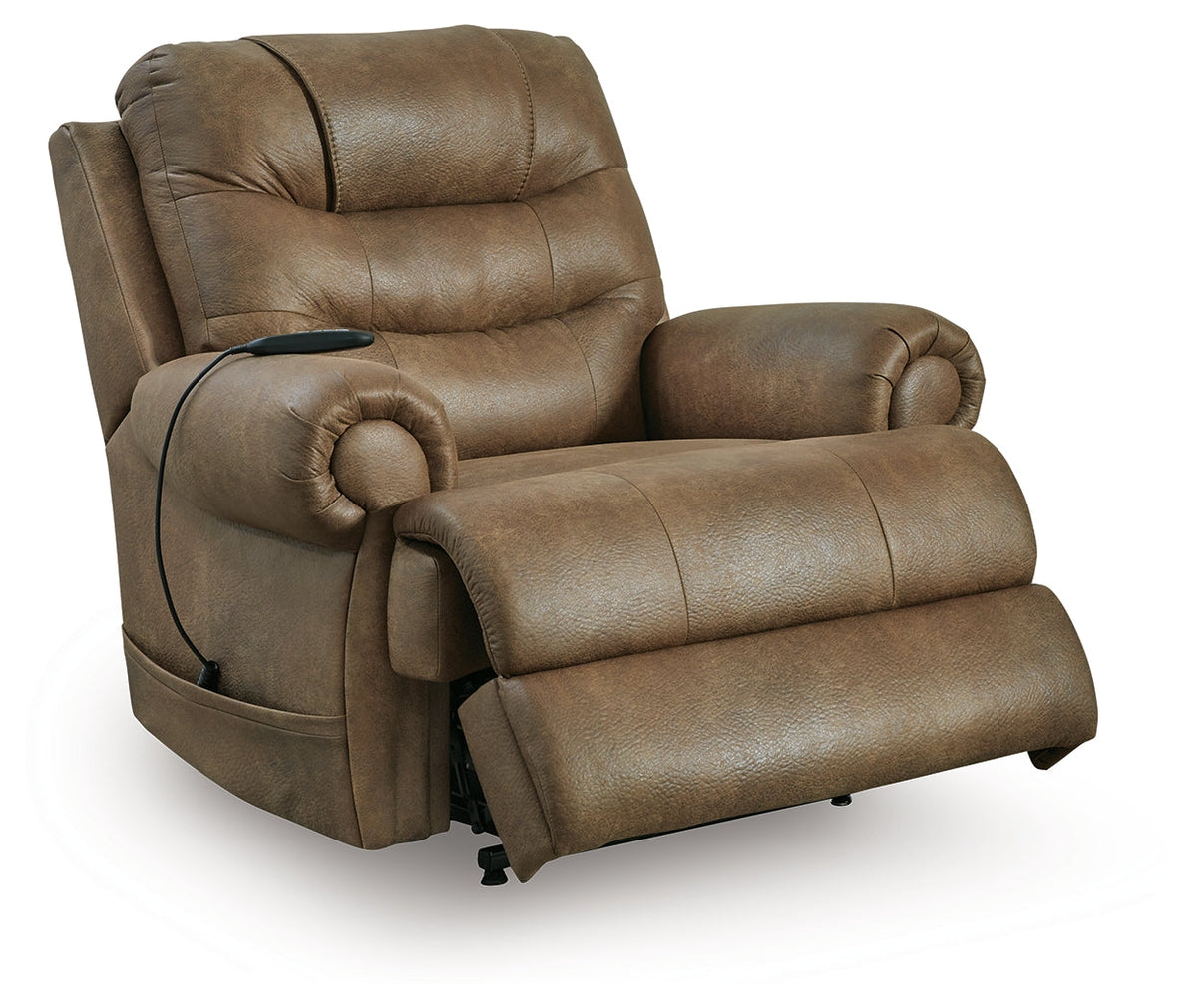 Revived and Restored Earth Power Lift Recliner by Ashley at Eve Furniture