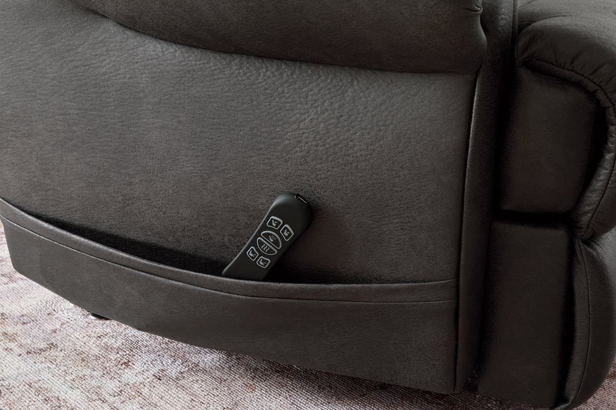 Revived and Restored Granite Power Lift Recliner by Ashley at Eve Furniture