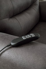 Revived and Restored Granite Power Lift Recliner by Ashley at Eve Furniture