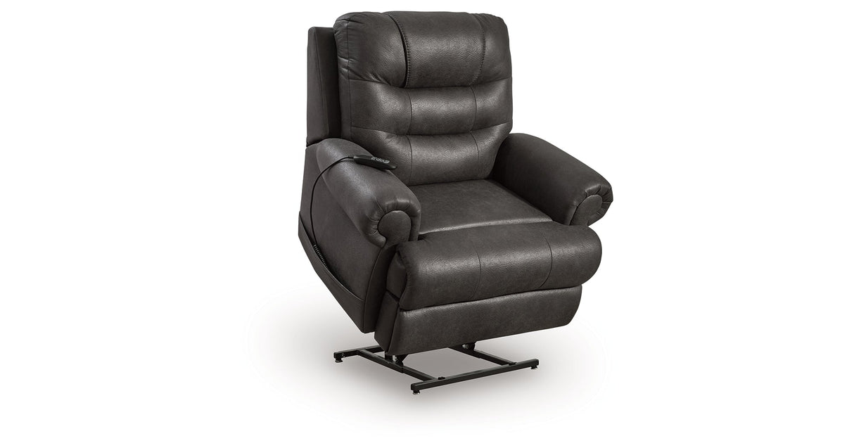 Revived and Restored Granite Power Lift Recliner by Ashley at Eve Furniture