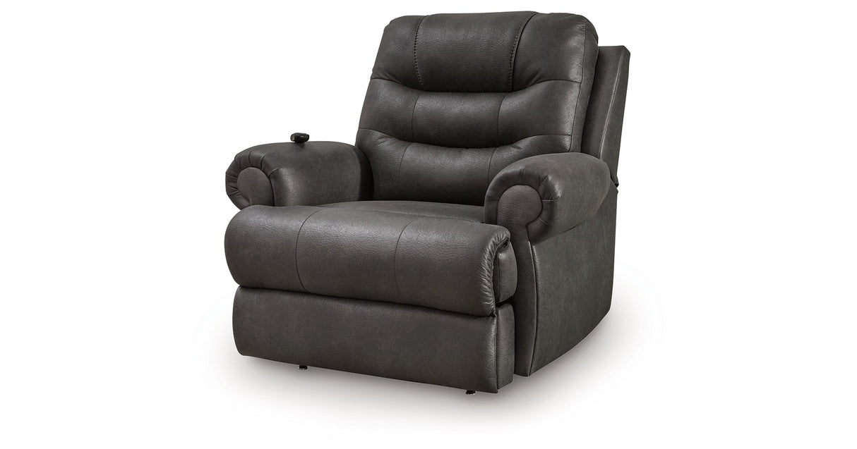 Revived and Restored Granite Power Lift Recliner by Ashley at Eve Furniture
