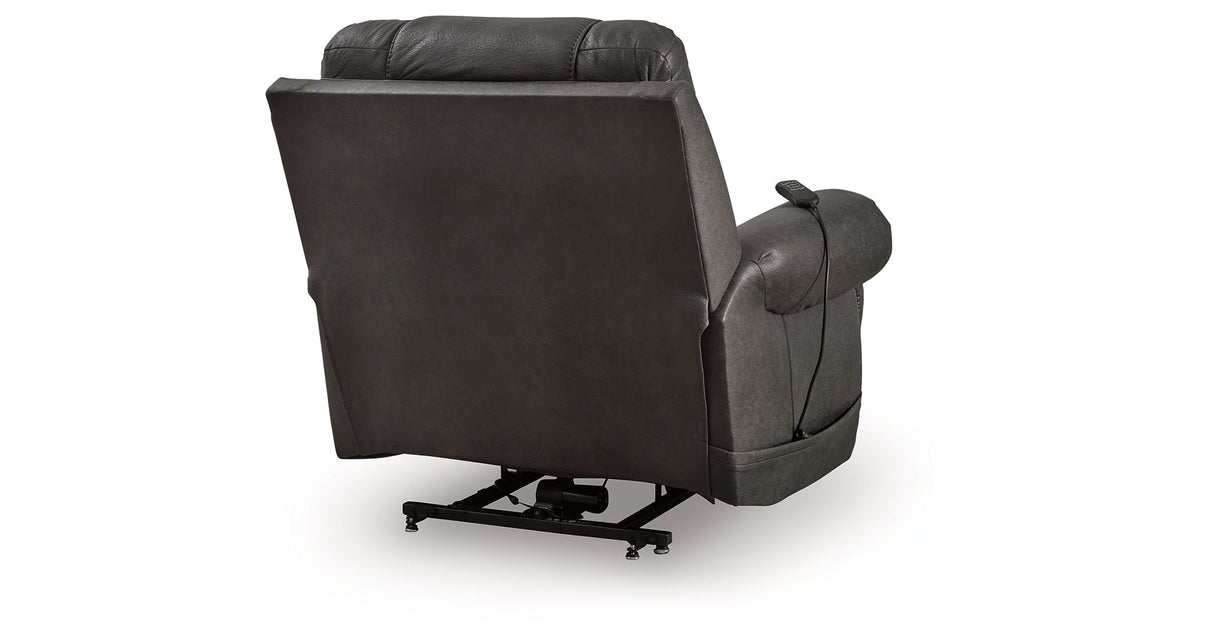 Revived and Restored Granite Power Lift Recliner by Ashley at Eve Furniture