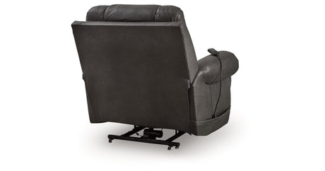 Revived and Restored Granite Power Lift Recliner by Ashley at Eve Furniture