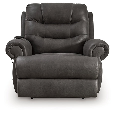 Revived and Restored Granite Power Lift Recliner by Ashley at Eve Furniture