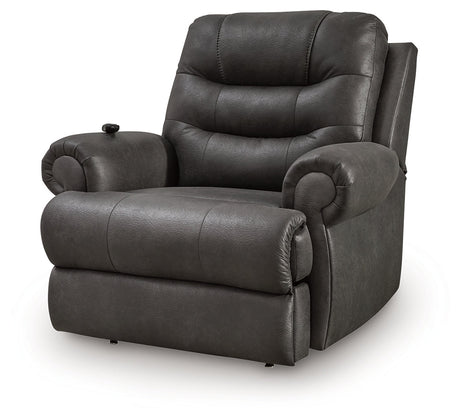 Revived and Restored Granite Power Lift Recliner by Ashley at Eve Furniture
