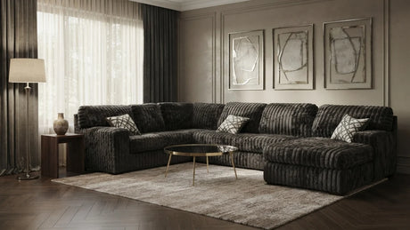 Austin Chocolate 3-Piece Right Arm Facing (RAF) Sectional by New Era Innovations at Eve Furniture