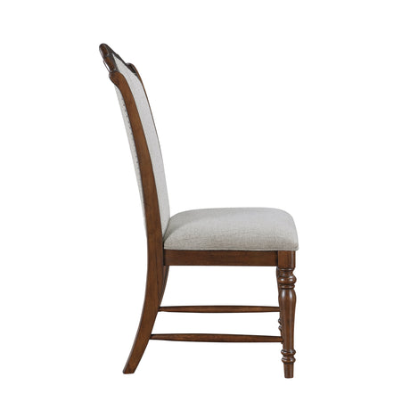 Rexford Cherry Dining Side Chair, Set of 2 by Homelegance at Eve Furniture