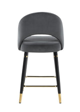 Reyes Gray Arched Back Upholstered Counter Height Stools, Set of 2 by Coaster at Eve Furniture