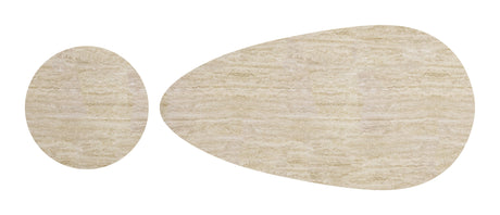 Reyes Natural & Black Coffee Table Set (2-Piece) by Zuomod at Eve Furniture