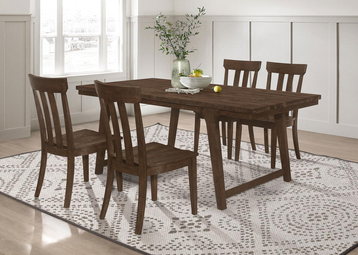 Reynolds Brown Oak 5-Piece Rectangular Dining Set