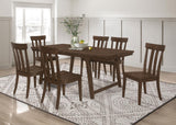 Reynolds Brown Oak 7-Piece Rectangular Dining Set