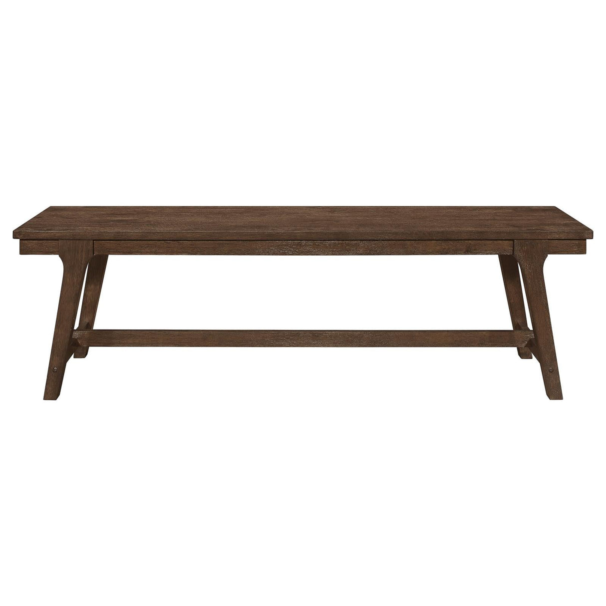 Reynolds Brown Oak Rectangular Trestle Base Dining Bench