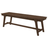 Reynolds Brown Oak Rectangular Trestle Base Dining Bench