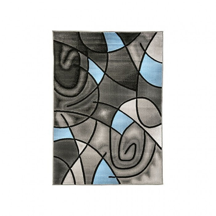 Sivas Charcoal Blue Area Rug