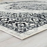 Serang Gray/Black Area Rug