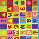 Abbey Contemporary Alphabet Multi Area Rug