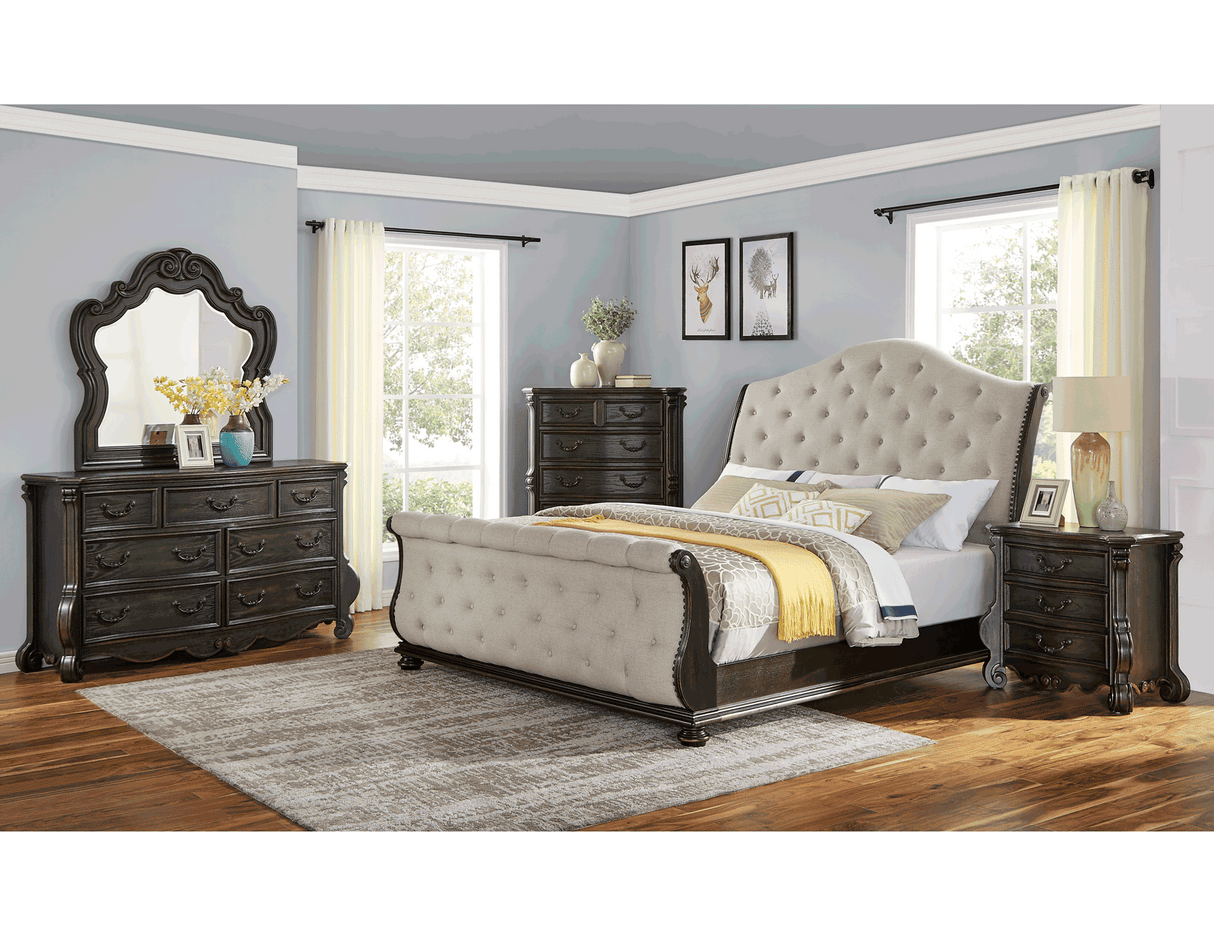 Rhapsody King Sleigh Bed