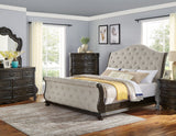 Rhapsody Sleigh 4-Piece King Set (King Bed/DR/MR/NS)