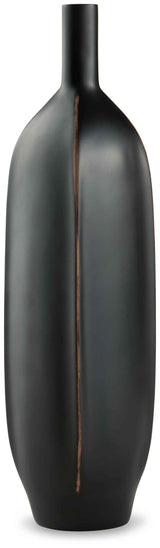 Rhaveney Black Vase by Ashley at Eve Furniture