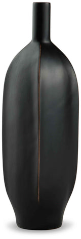 Rhaveney Black Vase by Ashley at Eve Furniture