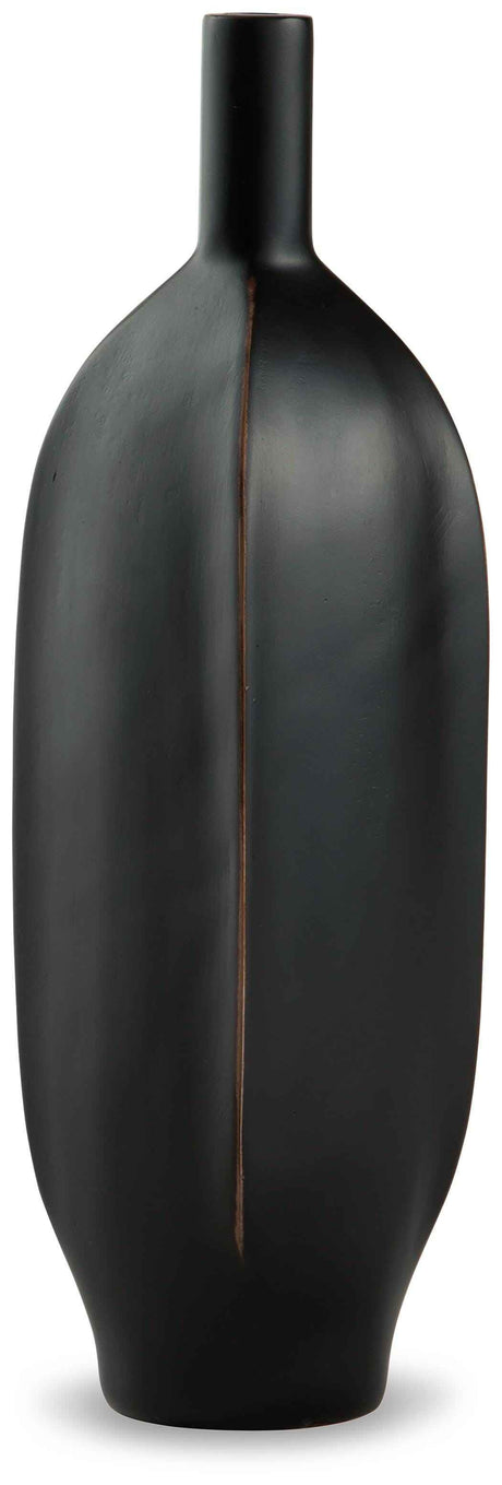 Rhaveney Black Vase by Ashley at Eve Furniture