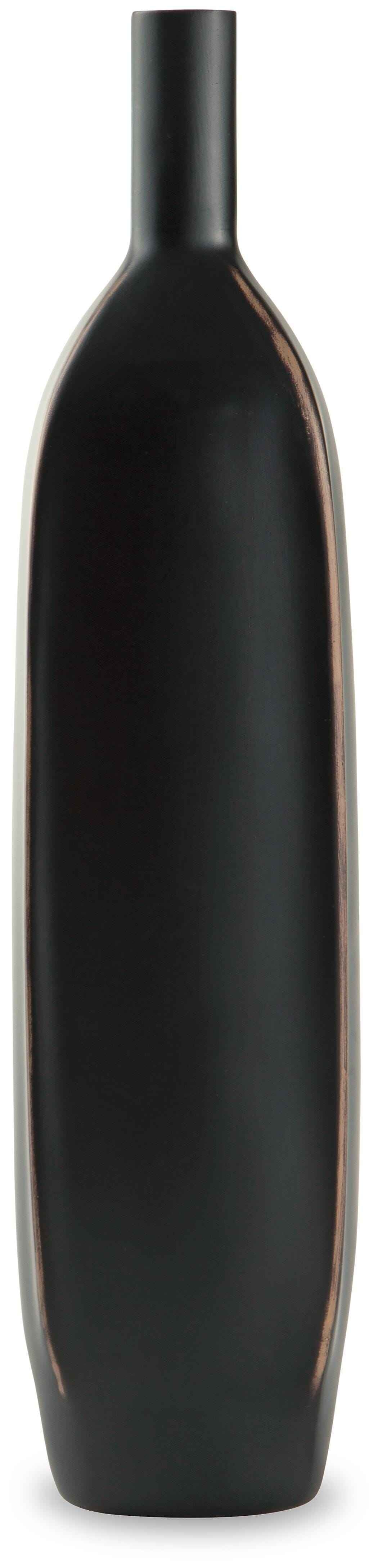 Rhaveney Black Vase by Ashley at Eve Furniture