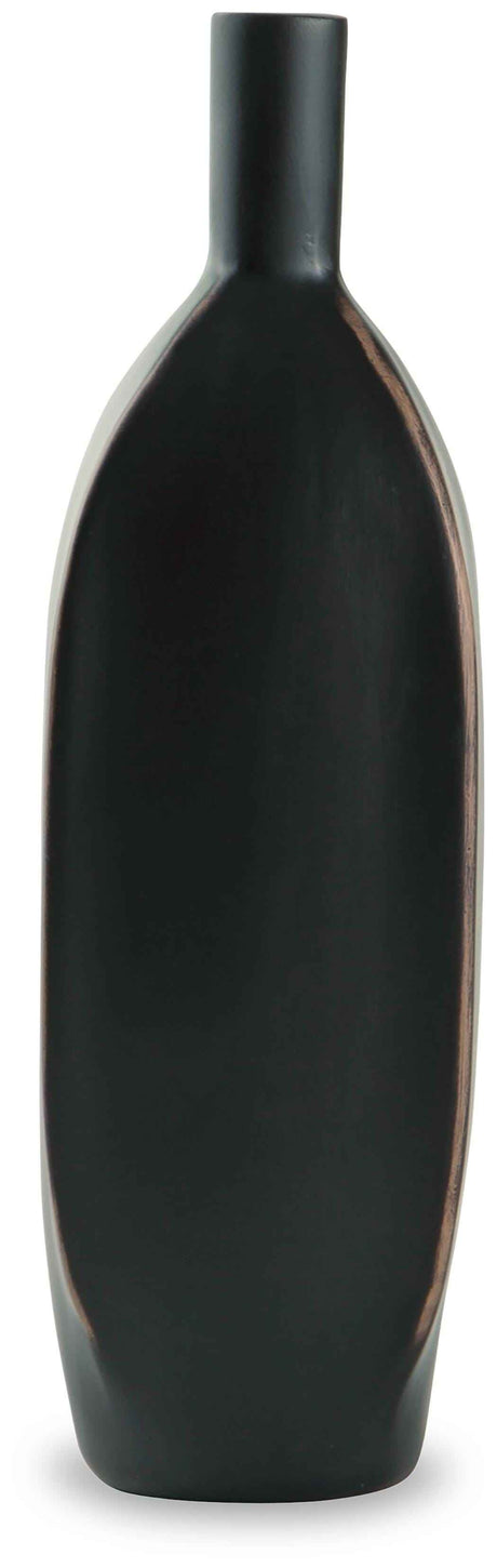 Rhaveney Black Vase by Ashley at Eve Furniture